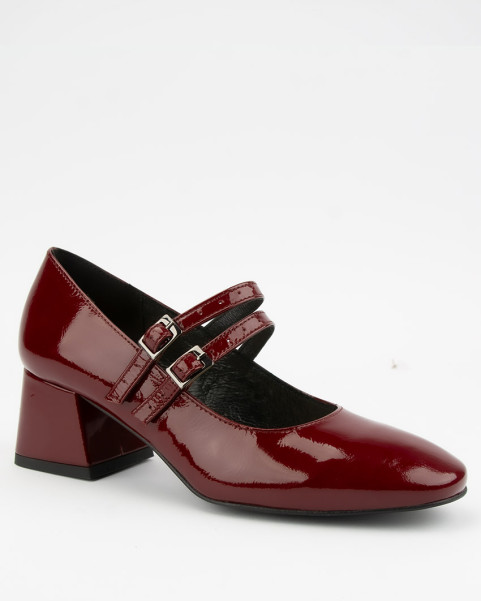 Maroon Ivette pumps with...