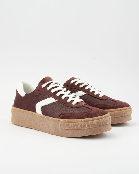 Maroon women's sneakers Sara