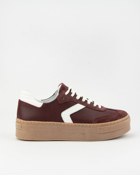 Maroon women's sneakers Sara