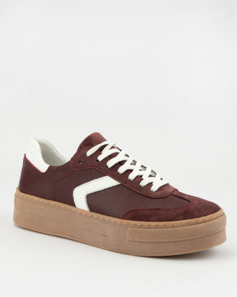 Maroon women's sneakers Sara