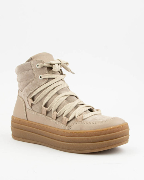 Beige Hanza lace-up women's...