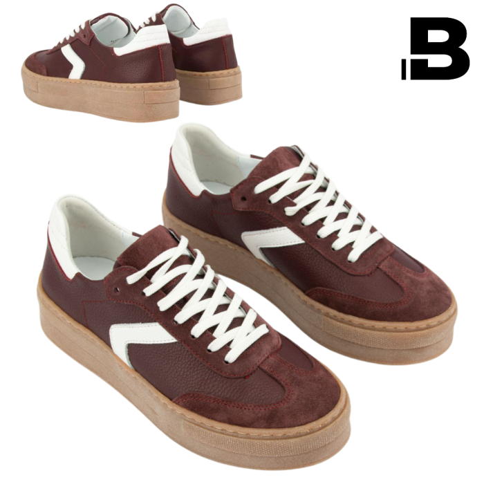 Maroon women's sneakers Sara