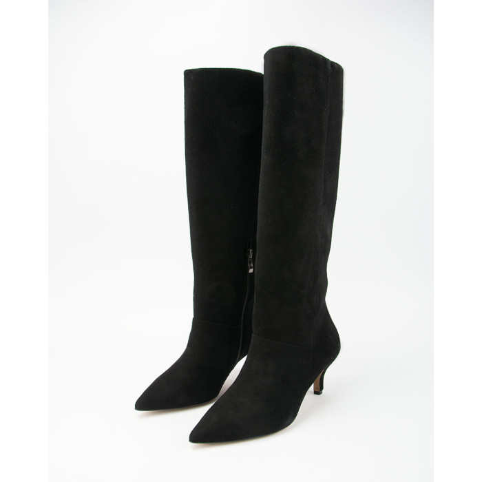 High suede women's boots with 5cm heel Ava