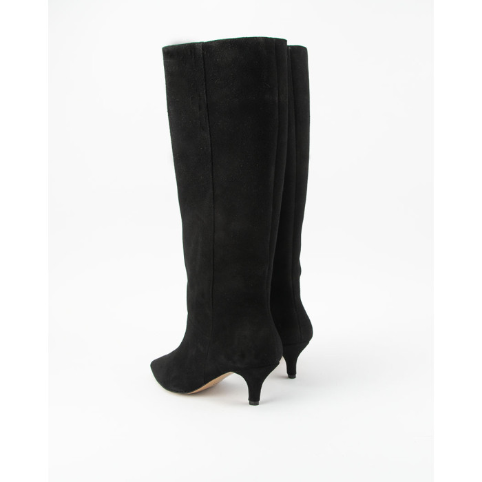 High suede women's boots with 5cm heel Ava
