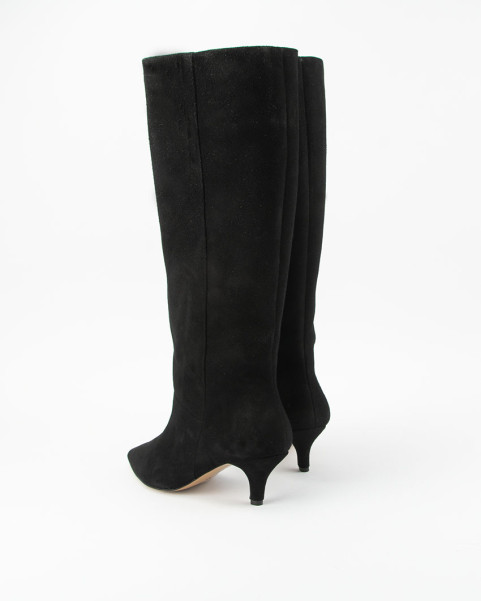 High suede women's boots with 5cm heel Ava