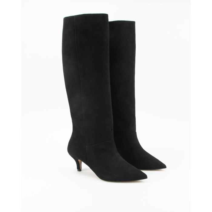 High suede women's boots with 5cm heel Ava