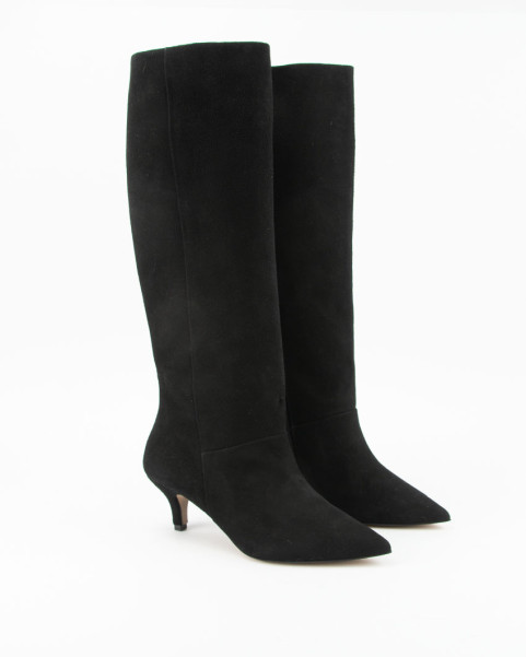 High suede women's boots with 5cm heel Ava