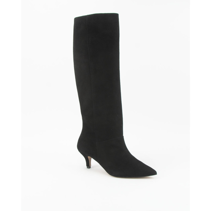 High suede women's boots with 5cm heel Ava