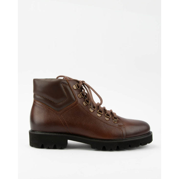 Alan brown men's lace-up boots