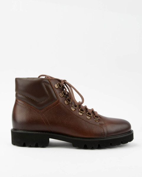 Alan brown men's lace-up boots