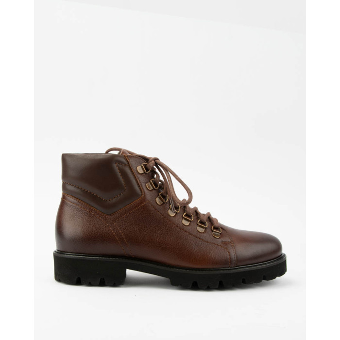 Alan brown men's lace-up boots