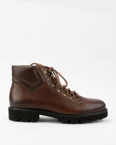 Alan brown men's lace-up boots