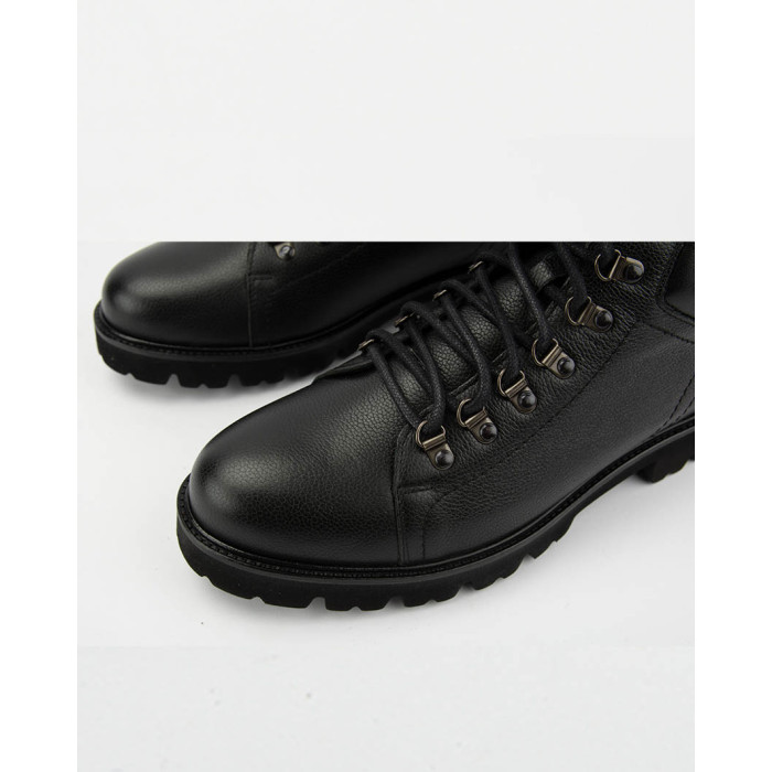 Black lace-up men's boots Alan