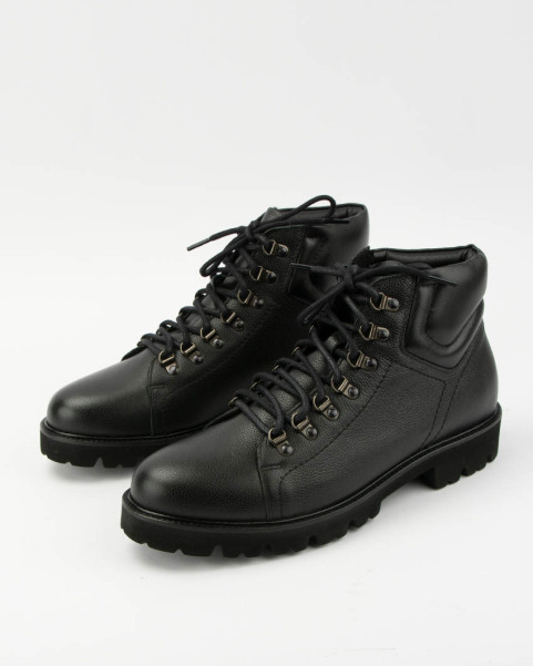 Black lace-up men's boots Alan