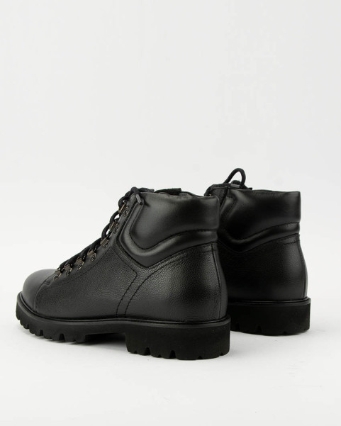 Black lace-up men's boots Alan