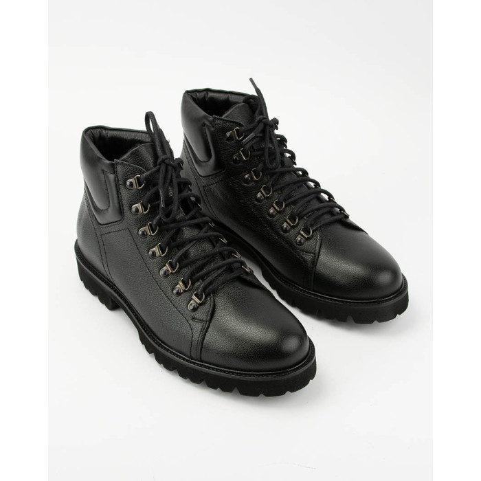 Black lace-up men's boots Alan