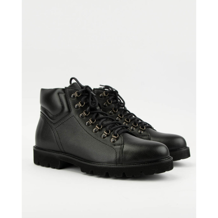 Black lace-up men's boots Alan