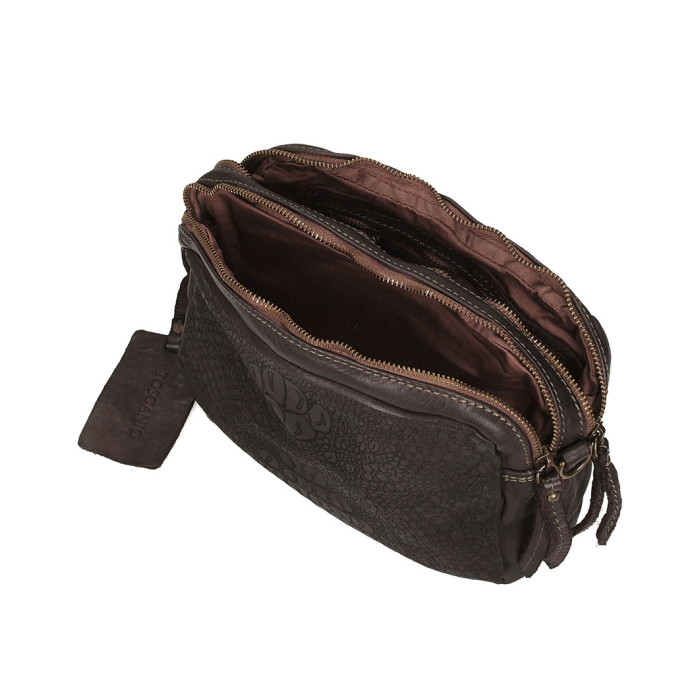 Brown women's postbag