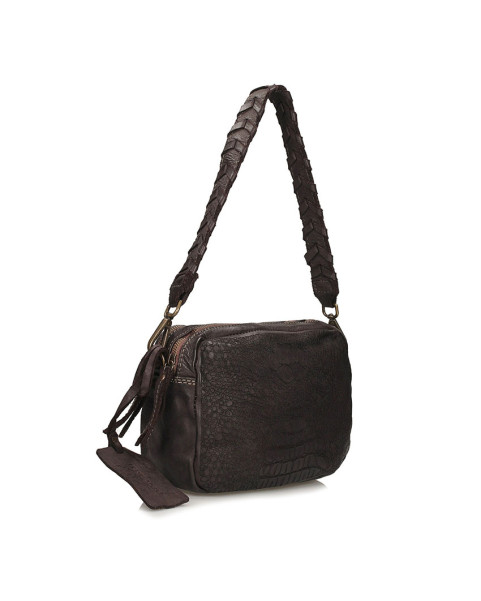 Brown women's postbag