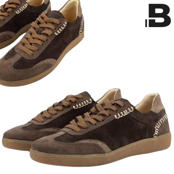 Billy leather women's sneakers with thread