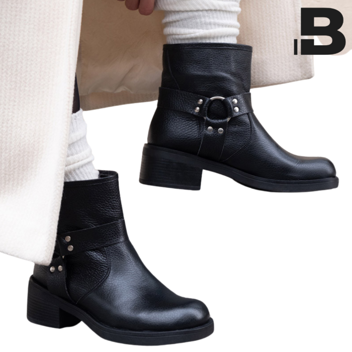 Betty leather women's biker boots
