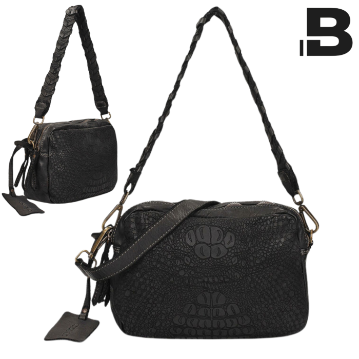 Women's leather postbag