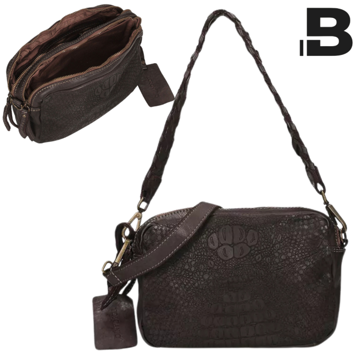 Brown women's postbag