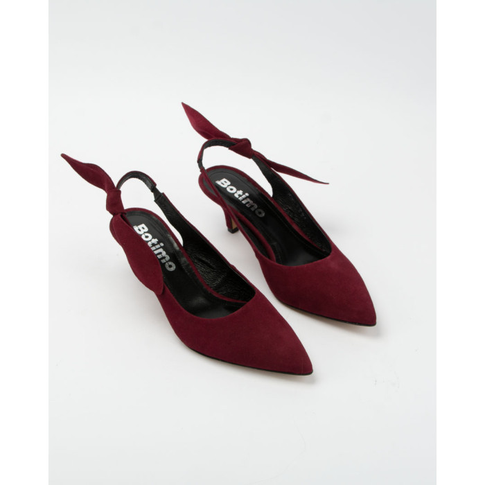Suede pumps with low heel 6cm