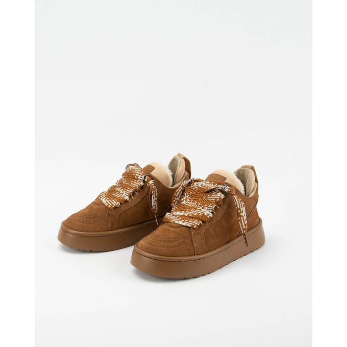 Women's EVA snow boots, insulated, natural leather