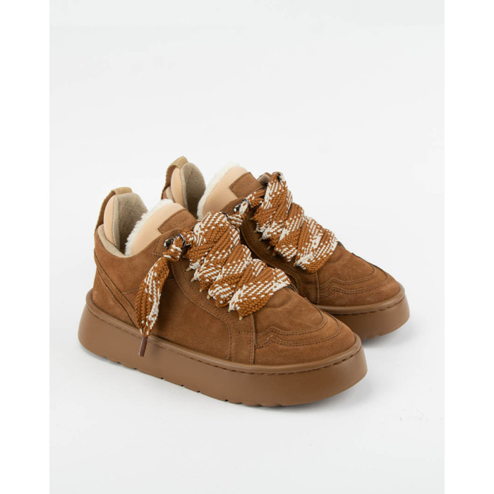 Women's EVA snow boots, insulated, natural leather