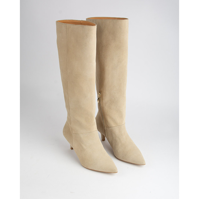 copy of High suede women's boots with 5cm heel Ava
