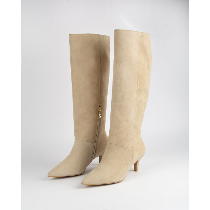 copy of High suede women's boots with 5cm heel Ava