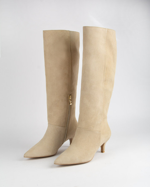 copy of High suede women's boots with 5cm heel Ava