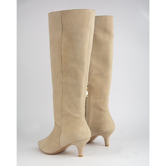 copy of High suede women's boots with 5cm heel Ava