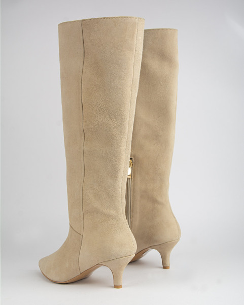 copy of High suede women's boots with 5cm heel Ava