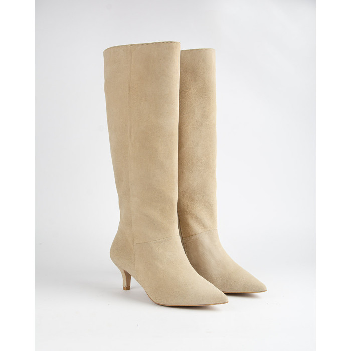 copy of High suede women's boots with 5cm heel Ava