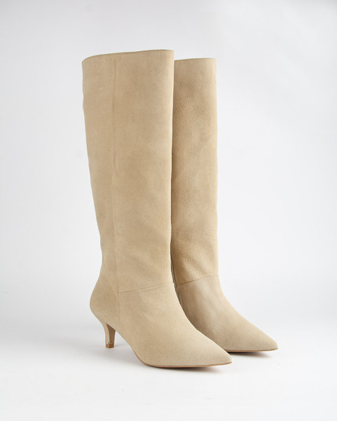 copy of High suede women's boots with 5cm heel Ava