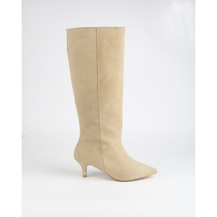 copy of High suede women's boots with 5cm heel Ava