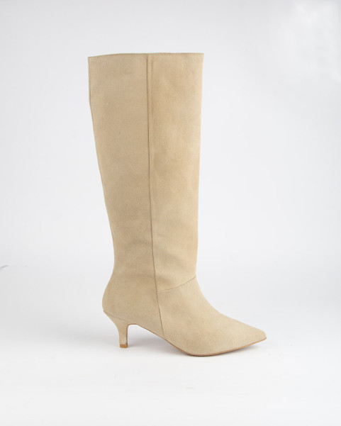 copy of High suede women's boots with 5cm heel Ava