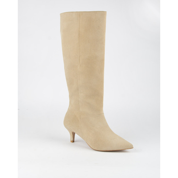 copy of High suede women's boots with 5cm heel Ava