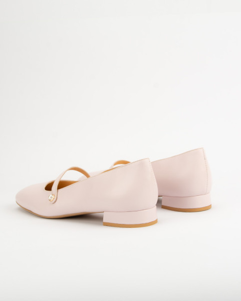 copy of Black lacquered Leah ballerinas with straps