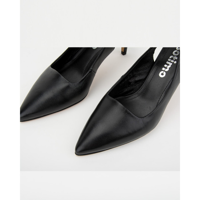 Czółenka odkryte Moira, skóra naturalna