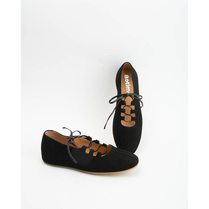 copy of Black lacquered Leah ballerinas with straps
