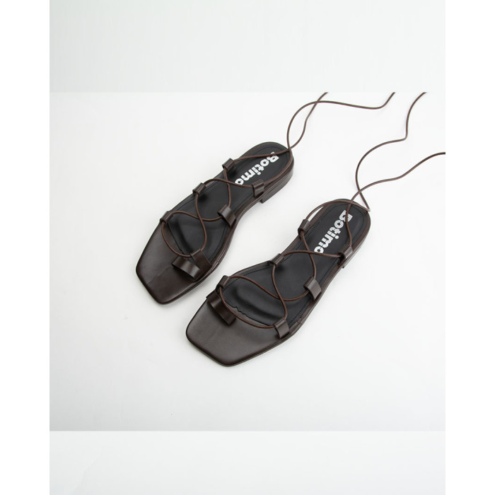 copy of Leather flat sole sandals