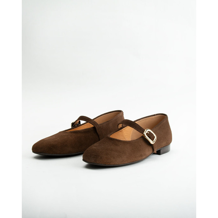 copy of Black lacquered Leah ballerinas with straps