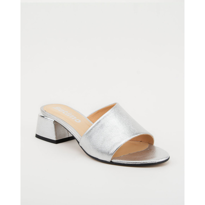 copy of Gold flip-flops with 6 cm wide heel