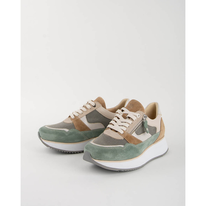 Sneakersy damskie Valeria na wyższej podeszwie, szare