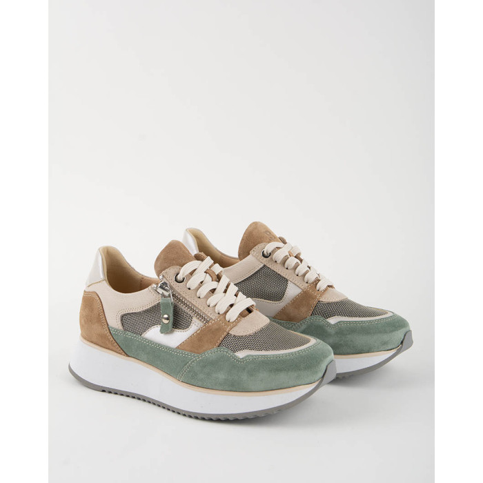 Sneakersy damskie Valeria na wyższej podeszwie, szare