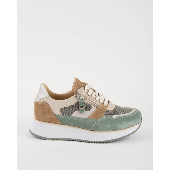 Sneakersy damskie Valeria na wyższej podeszwie, szare