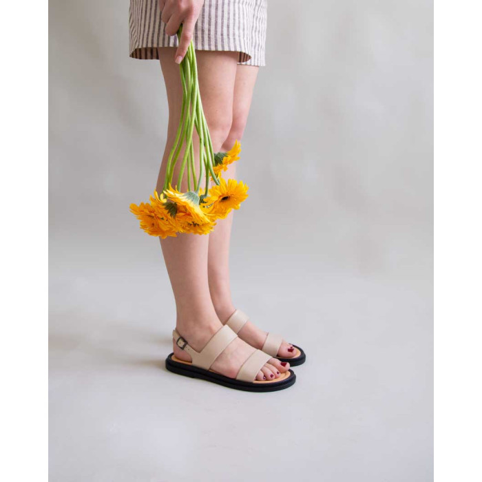 copy of Leather flat sole sandals